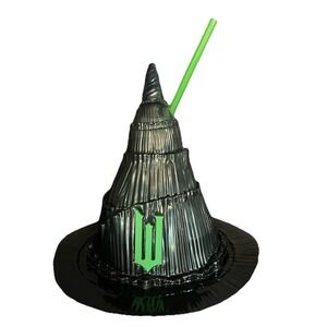 Wicked 2024 Regal Exclusive Elphaba Witch Hat Sipper Cup w/Straw-USED/EXCELLENT
